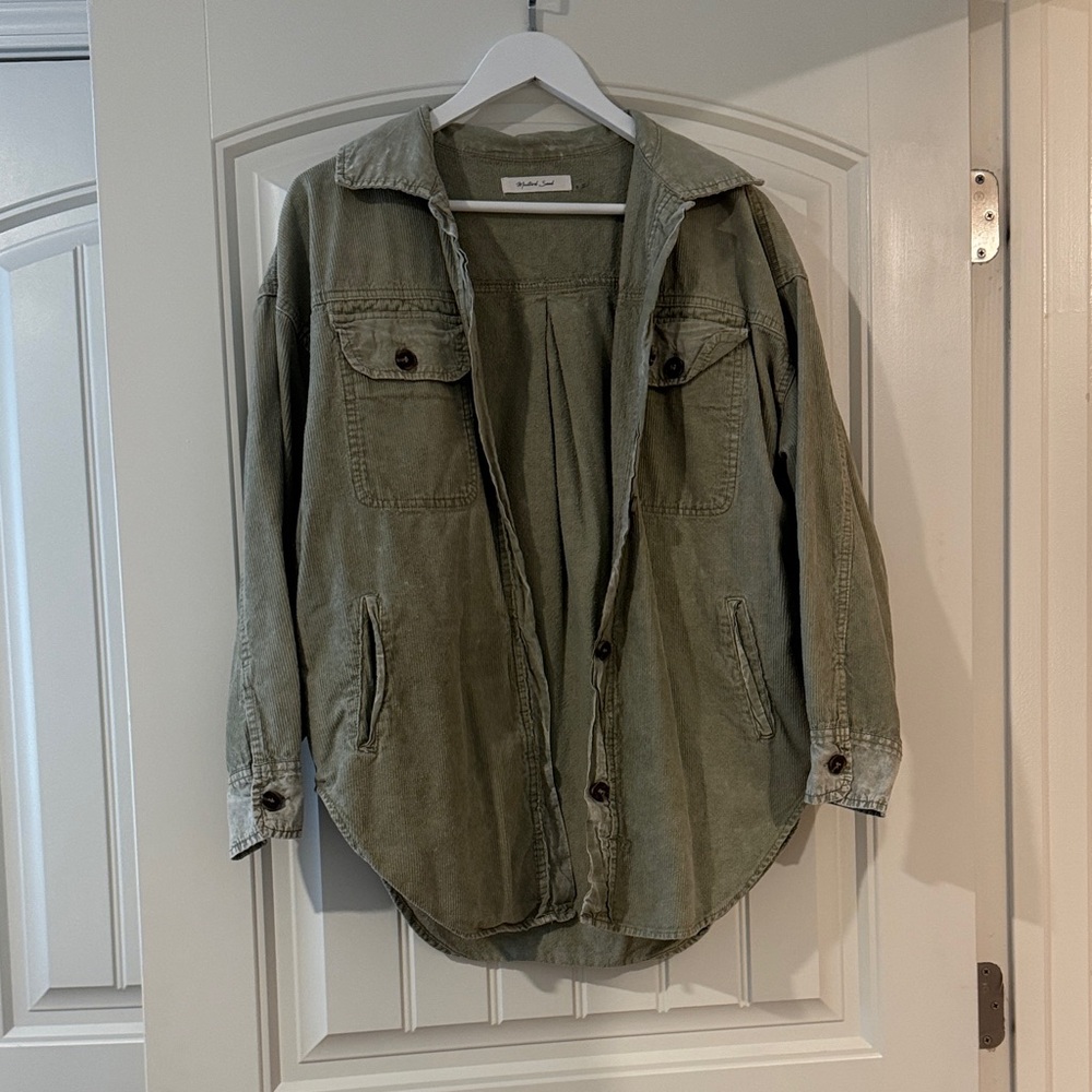 Mustard Seed Olive Green Utility Jacket
